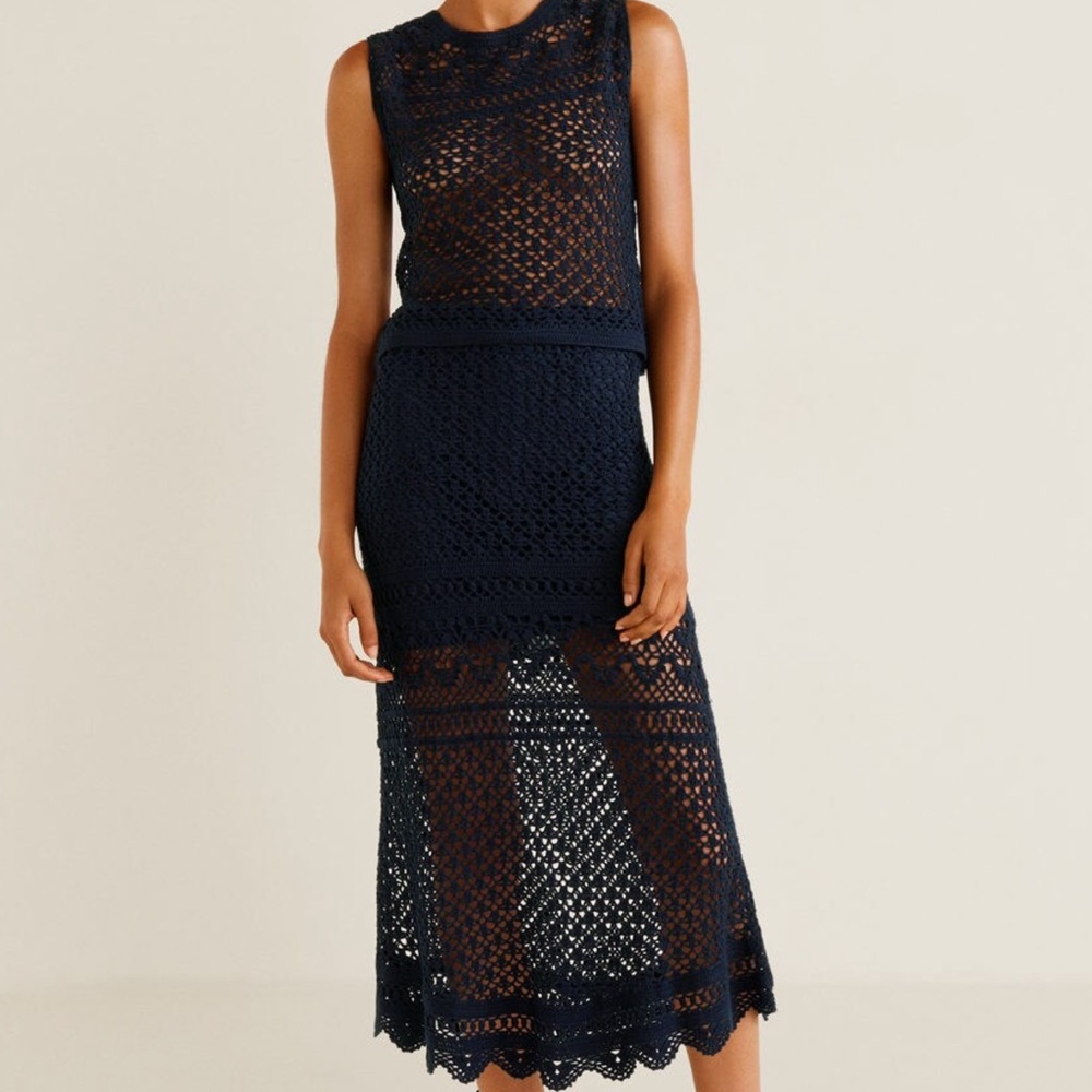 NAVY KNIT ZARA SET